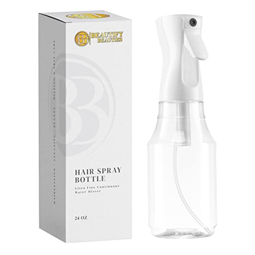 Beautify Beauties Flairosol Hair Spray Bottle ? Ultra Fine Continuous Water Mister for Hairstyling, Cleaning, Plants, Misting & Skin Care (24 Ounce)