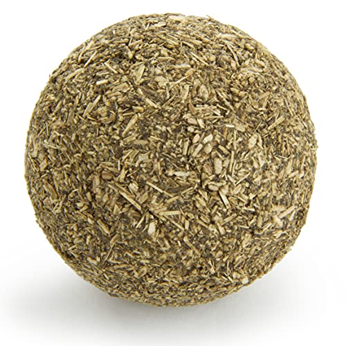 Catnip Kiss Compressed Ball Toy - Natural