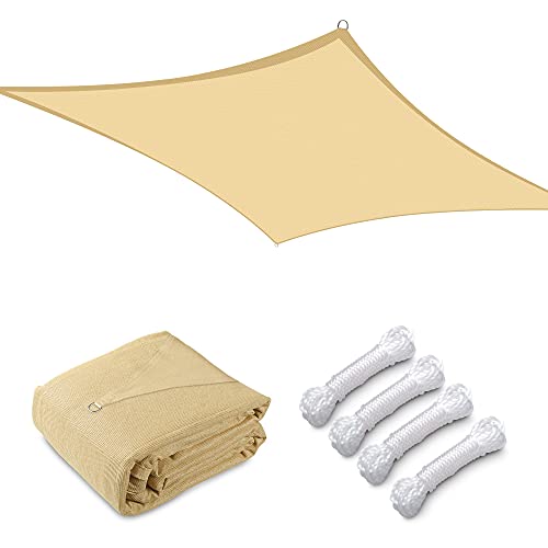 16ft x 16ft Square Sun Shade Sail - Mellow Yellow