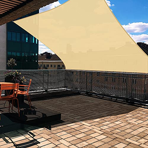 16ft x 16ft Square Sun Shade Sail - Mellow Yellow