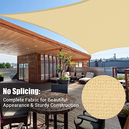 16ft x 16ft Square Sun Shade Sail - Mellow Yellow