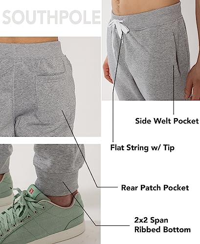 Southpole Men's Active Fleece Jogger Pants - HGY, S