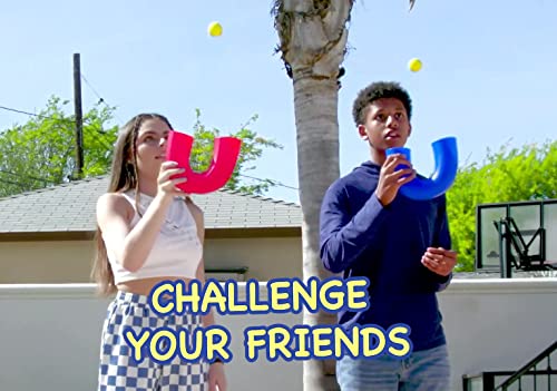 pindaloo Skill Game w/ 2 Balls | an Exciting New Game for Kids Teens and Adults - Indoor and Outdoor Play | Have a Whole Lot of Fun Developing Motor Skills and Learning to Juggle - Age 9+