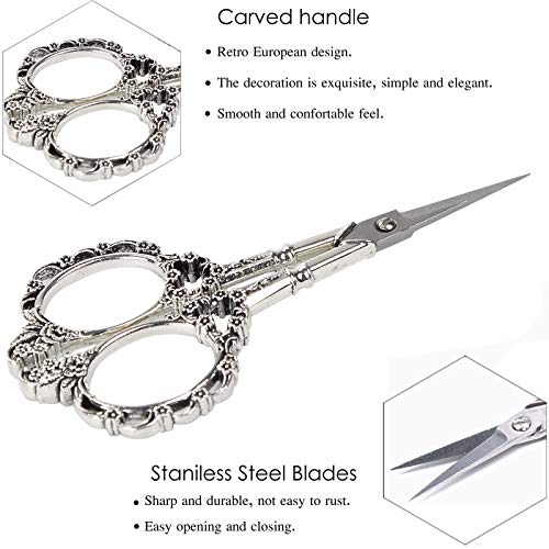 European Plum Blossom Scissors for Art and Craft