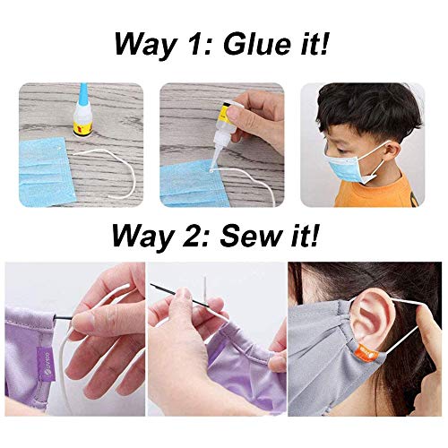 White Braided Elastic Bands for Sewing and Crafting