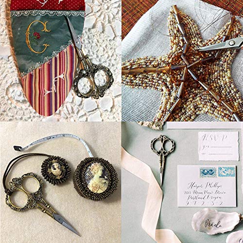 European Style Plum Blossom Scissors for Embroidery and Crafts