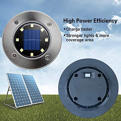 Outdoor Solar Ground Lights for Garden Pathway Patio