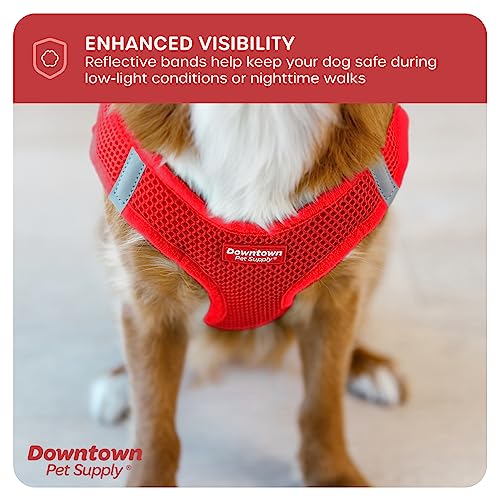 Pet Harness, No Pull, Adjustable, Easy to Put On, X-Small, Red