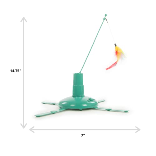 Blue Loco Motion Wand Cat Toy