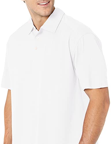 Cutter & Buck Men's Big-Tall Cb Drytec Genre Polo Shirt, White, 1XL