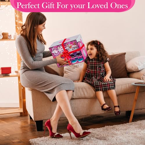 Toyvelt Princess Dress Up & Play Shoe and Jewelry Boutique (Includes 4 Pairs of Shoes + Multiple Fashion Accessories) Best Toys For 3, 4, Year Old Girls And Up