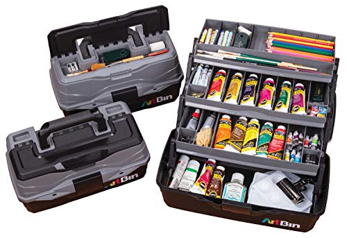 Portable Art & Craft Organizer with Lift-Up Trays