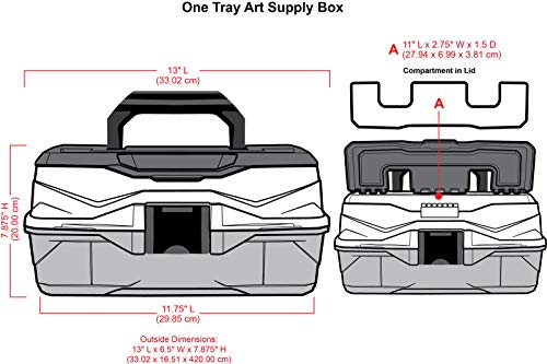 ArtBin Portable Art Organizer with Lift-Up Tray