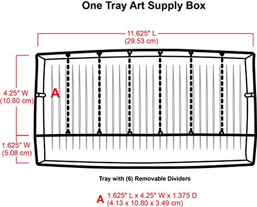 ArtBin Portable Art Organizer with Lift-Up Tray