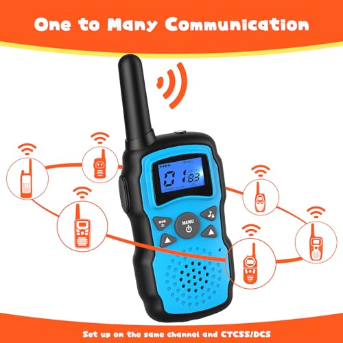 Wishouse Walkie Talkies for Kids & Adults: 4 Pack