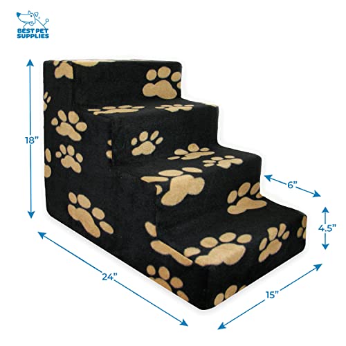 Pet Steps for Small Dogs & Cats, Non-Slip, 4-Step