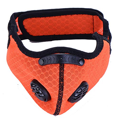 Outdoor Sports Half Face Mask Carbon Filter Breathable Riding Mask Adjustable Windproof Dust Mask Running Cycling Skiing