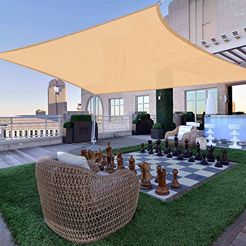 18'x18' Mellow Yellow Sun Shade Sail for Outdoor Spaces
