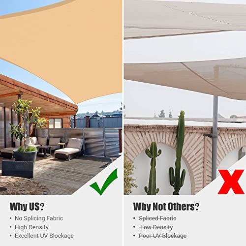 18'x18' Mellow Yellow Sun Shade Sail for Outdoor Spaces