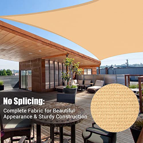 18'x18' Mellow Yellow Sun Shade Sail for Outdoor Spaces