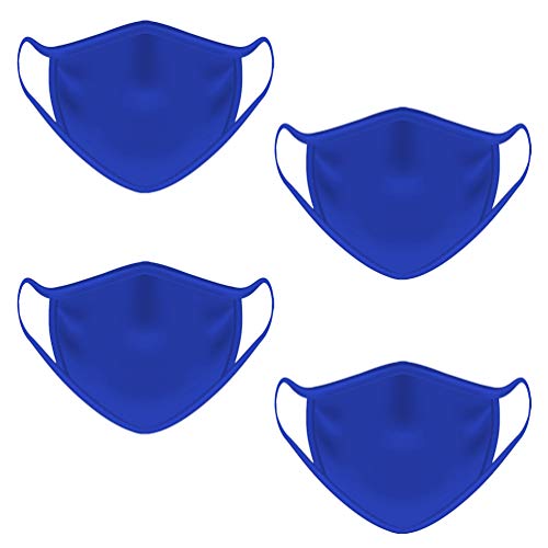 Contraband Sports 13019 Sport Face Cover / Sport Mask - Nylon/Spandex Washable & Breathable - 6 Colors - (SOLD AS A SET) (Blue 4pk, OSFA)