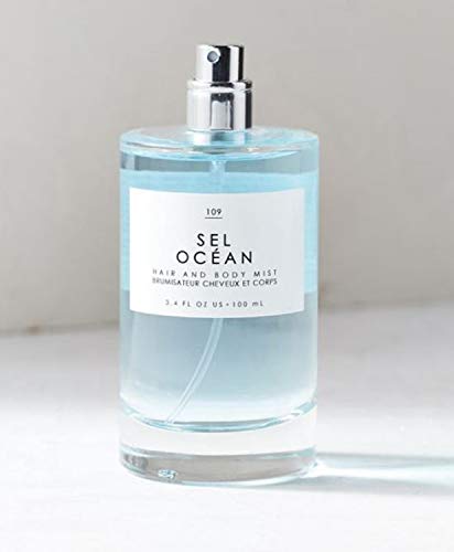 Gourmand Sel Ocean Hair + Body Mist 3.4 Fl.Oz! Blend Of Honeysuckle, Muguet And Pink sea salt! Perfumed Hair & Body Mist For All Day Long-Lasting Freshness! Choose Your Scent! (Ocean)