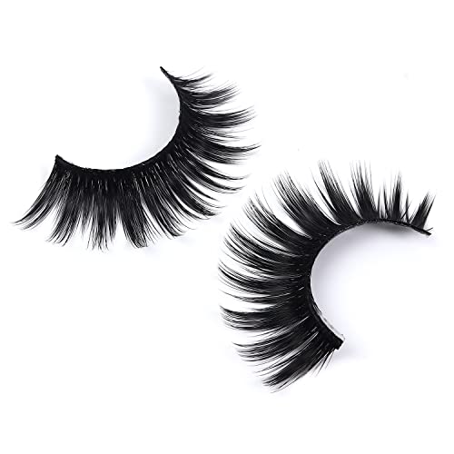 Wleec Beauty False Eyelash Pack Thick Eyelashes Handmade Strip Lashes #69 (15 Pairs/3 Pack)