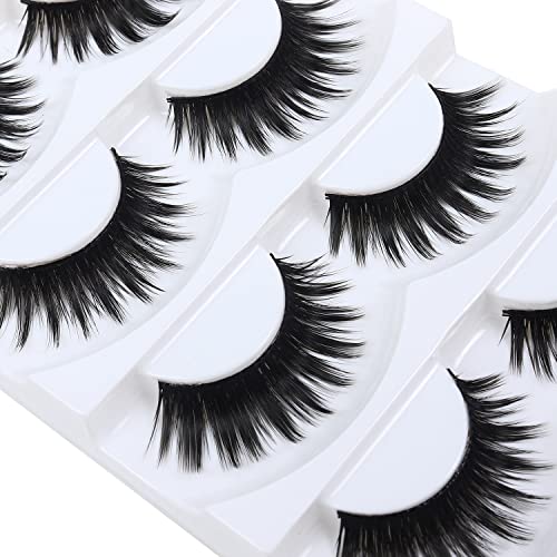 Wleec Beauty False Eyelash Pack Thick Eyelashes Handmade Strip Lashes #69 (15 Pairs/3 Pack)