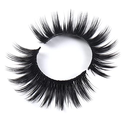 Wleec Beauty False Eyelash Pack Thick Eyelashes Handmade Strip Lashes #69 (15 Pairs/3 Pack)