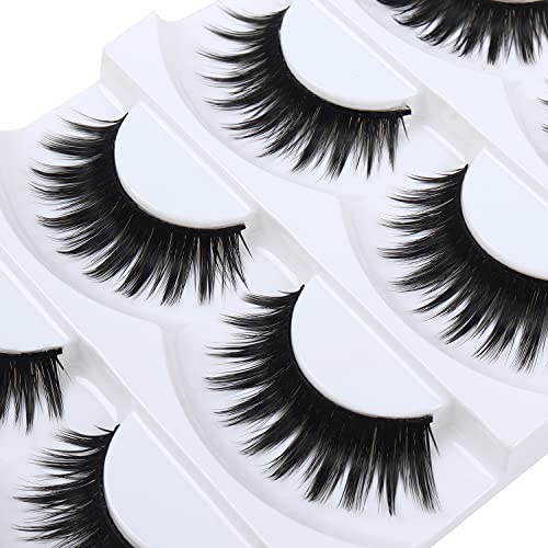 Wleec Beauty False Eyelash Pack Thick Eyelashes Handmade Strip Lashes #69 (15 Pairs/3 Pack)