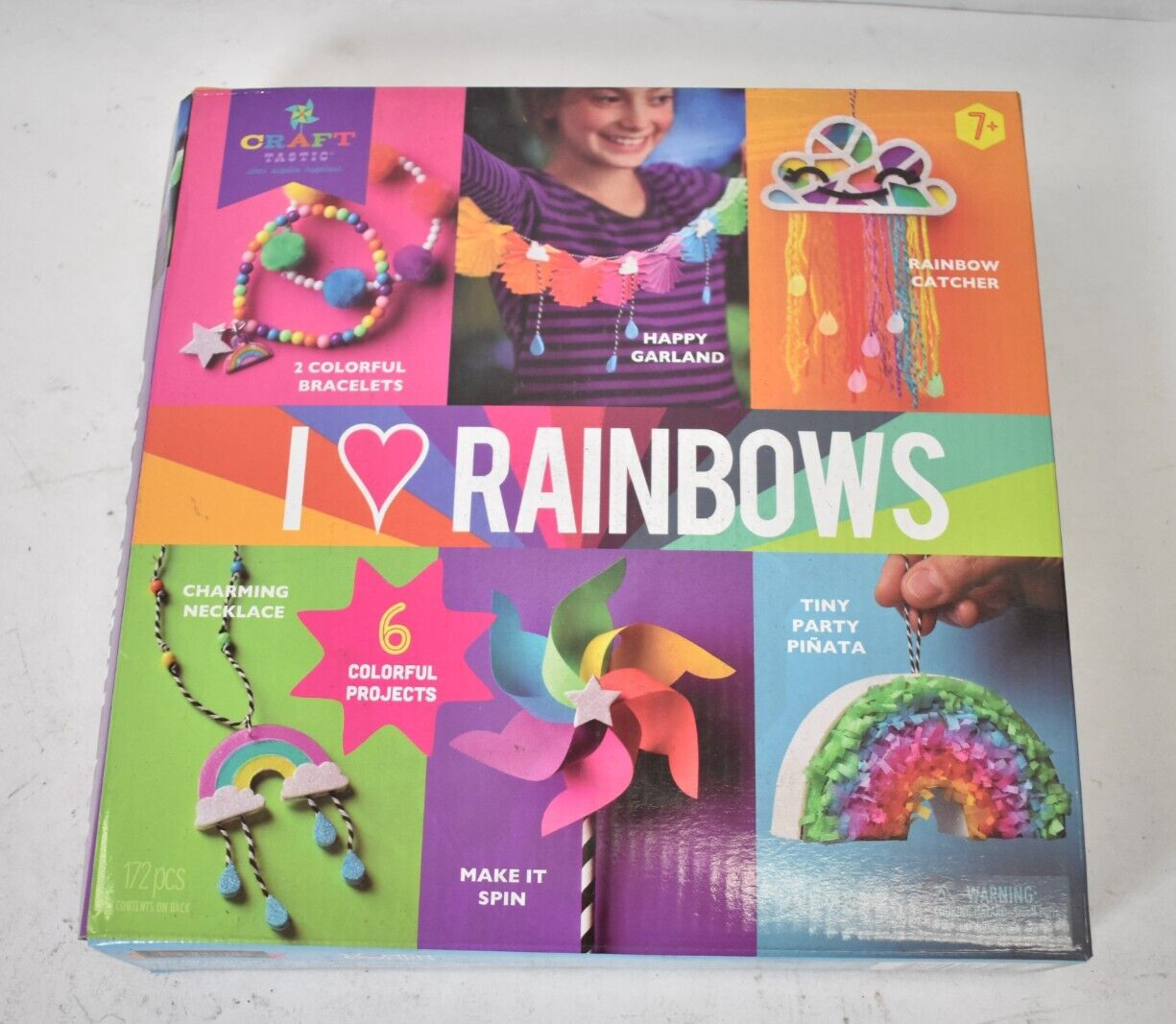 Craft-tastic Rainbow Craft Kit - 6 Colorful Projects
