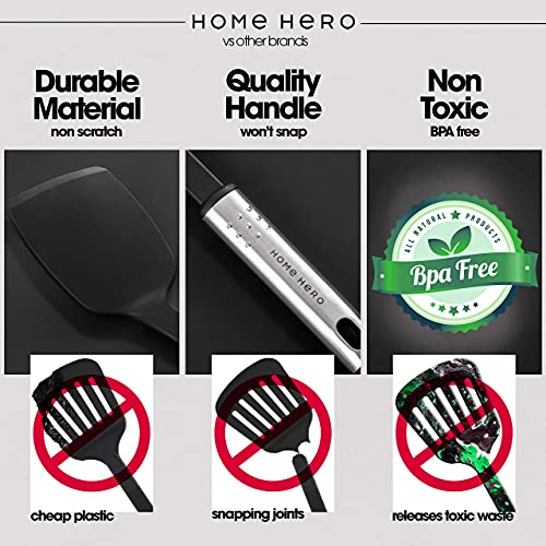 Home Hero Kitchen Utensil Set Cooking Utensils Set - Nylon Kitchen Utensils Set Kitchen Tool Set 44 Pcs. Cooking Utensil Set Kitchen Set Spatula Set Kitchen Gadgets Kitchen Tools Kitchen Accessories