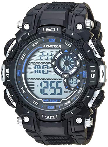 Armitron Sport Men's 40/8397BBK Digital Chronograph Black Resin Strap Watch