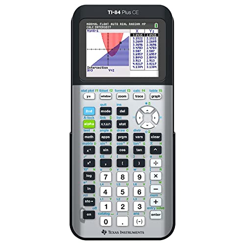 Texas Instruments TI-84 Plus CE Color Graphing Calculator, Galaxy Gray (Metallic)