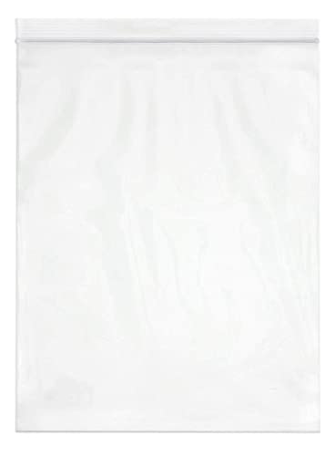Spartan Industrial - 13â X 15â (100 Count) - 2 Gallon Clear Reclosable Zip Plastic Poly Bags with Resealable Lock Seal Zipper - 2 Mil