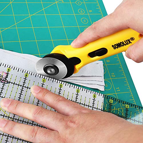 SOMOLUX 45mm Rotary Cutter - 5 Durable Blades