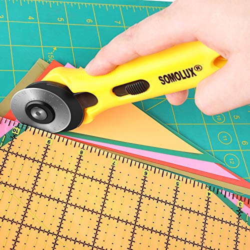 SOMOLUX 45mm Rotary Cutter - 5 Durable Blades