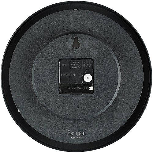 Black Wall Clocks: 2-Pack, Silent & Non-Ticking