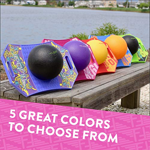 Flybar Pogo Ball for Kids, Jump Trick Bounce Board with Pump and Strong Grip Deck (Pink Berry 2) (FBPTBX-PB)