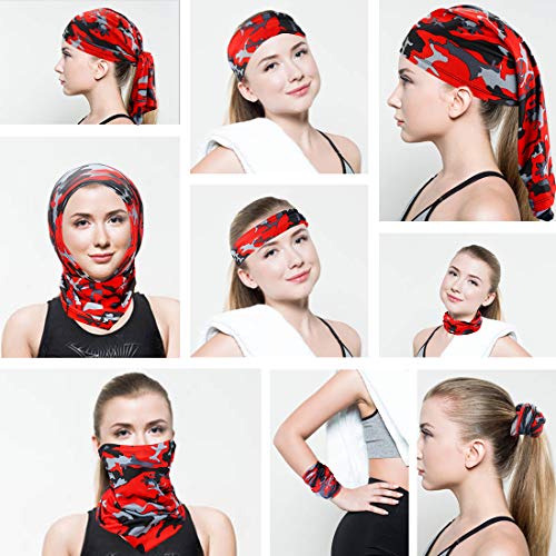 Sun UV Protection Face Mask Neck Gaiter - 6 Pack
