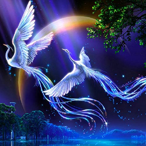 Adarl 5D DIY Diamond Painting Rhinestone Pictures of Crystals Embroidery Kits Arts, Crafts & Sewing Cross Stitch Phoenix 1