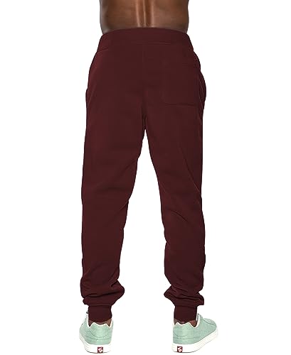 Southpole Men's Active Fleece Jogger Pants, BUR, M