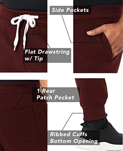 Southpole Men's Active Fleece Jogger Pants, BUR, M