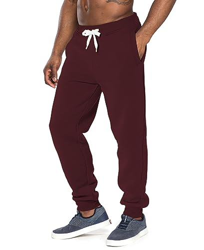 Southpole Men's Active Fleece Jogger Pants, BUR, M