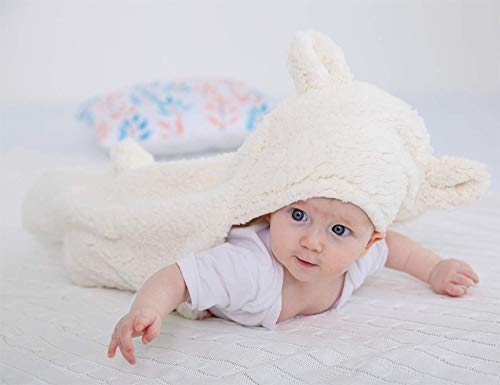 XMWEALTHY Cute Newborn Baby Boys Girls Blankets Plush Swaddle Blankets White