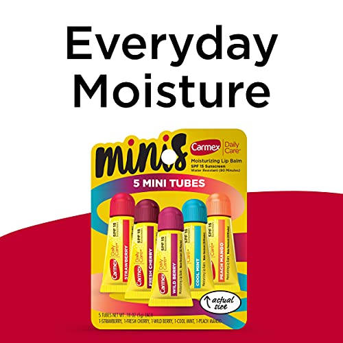 Carmex Daily Care Minis Tubes Variety Pack (5 Flavors)
