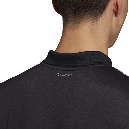 adidas Men's Club 3-Stripes Tennis Polo Shirt, Black/White, Small