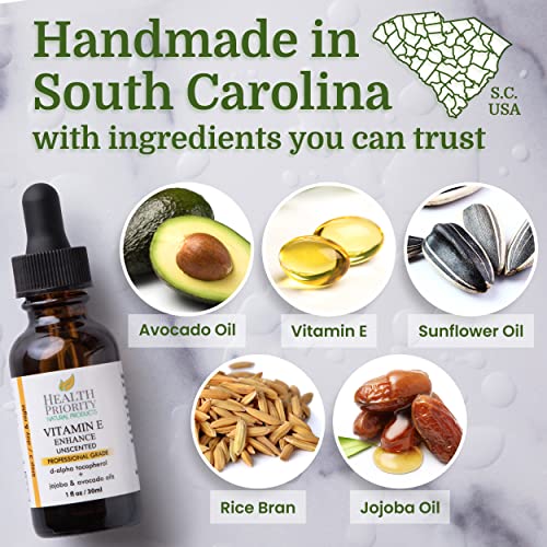100% Pure Organic Vitamin E Oil - Handmade, 1 Fl Oz
