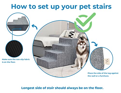 Foam Pet Steps: Portable Dog Stairs for Small Pets (8 words)