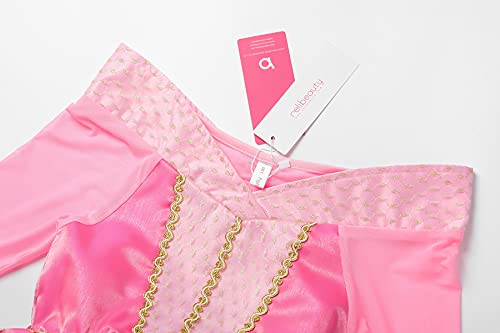 ReliBeauty Little Girls Princess Dress up Costume with Accessories, 3T (100), Pink